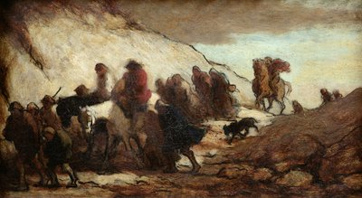 The Fugitives or The Emigrants, c.1849-50 by Honoré Daumier